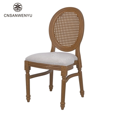 Luxury Woodgrain Louis Chairs | Indoor/Outdoor PP Hotel & Wedding Seating