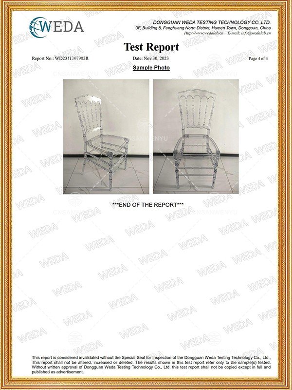 EN16139-Polycarbonate chair