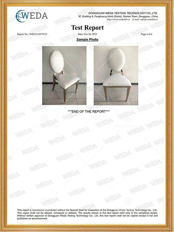 EN16139-Stainless Steel Chair