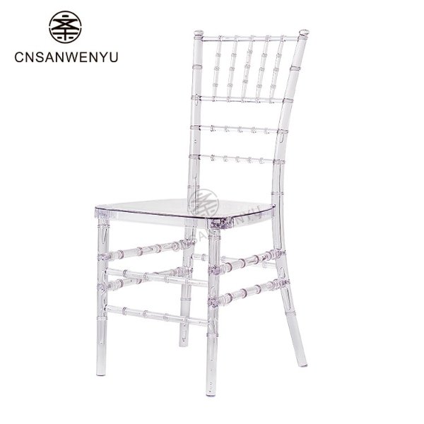 Saudi PC Detachable Crystal Banquet Chair | 250kg Capacity | UV-Resistant & Anti-Slip | Luxury Clear Event Chairs