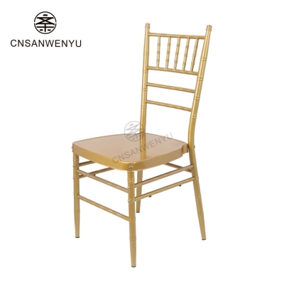 Wholesale Gold Iron Chiavari Chairs | Detachable Steel Frame Event Seating