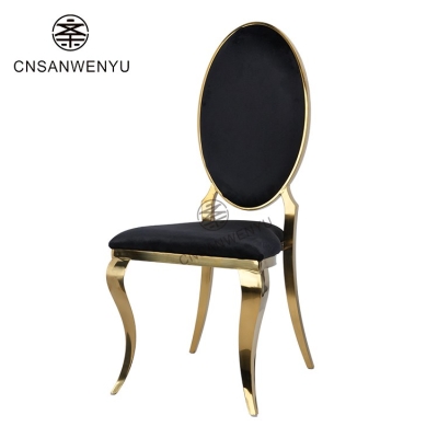 Wholesale Modern Black High Back Dining Chairs | Stainless Steel for Hotels & Events