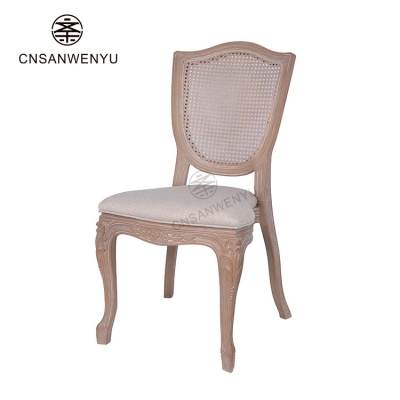 Wholesale Hot Selling Stackable Wooden Rattan Back PP Plastic Chair with Removable Cushion – Modern Banquet Seating for Restaurant Hotel Wedding Event Party