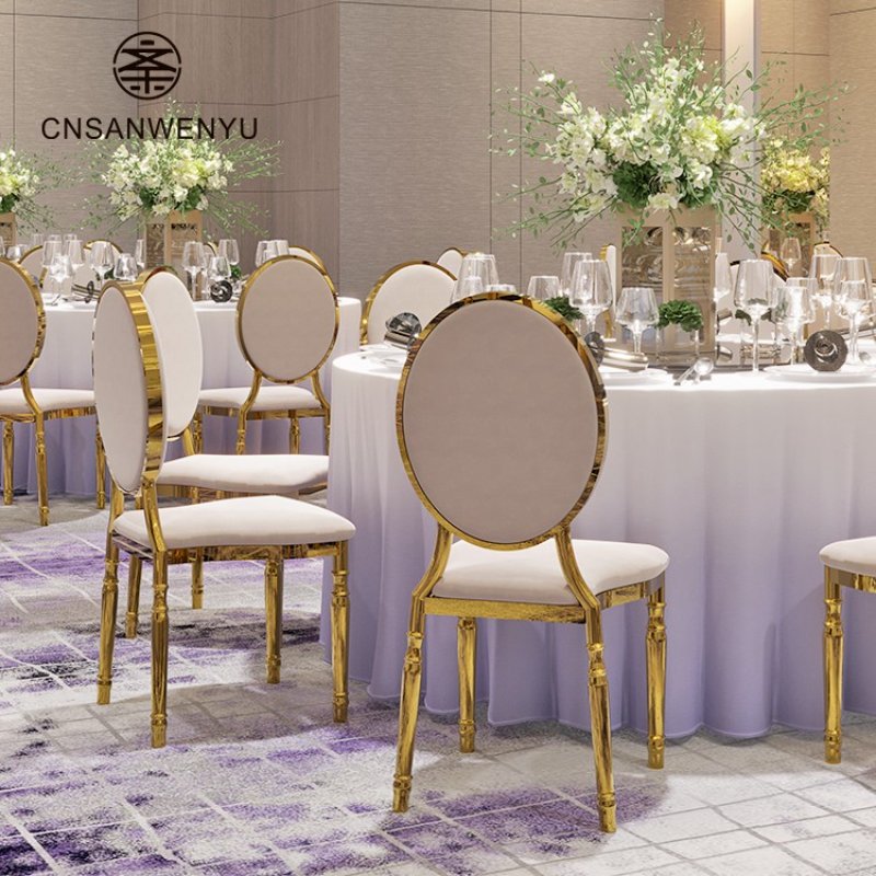 Aluminum /iron Louis Chair with Cushion | Wedding & Event Dining Chair