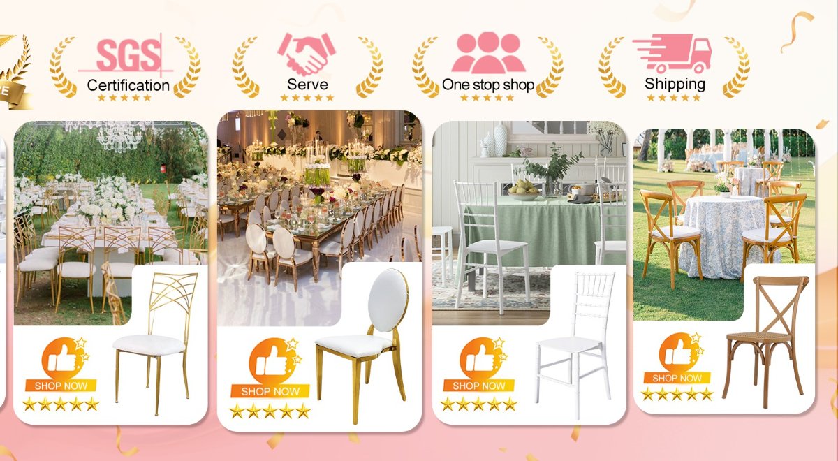 Wedding Chairs for Events | Elegant Seating for Wedding Venues