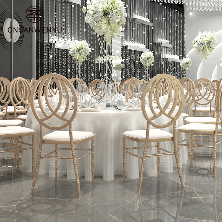 Champagne colored Phoenix Tail Iron Chair.jpg