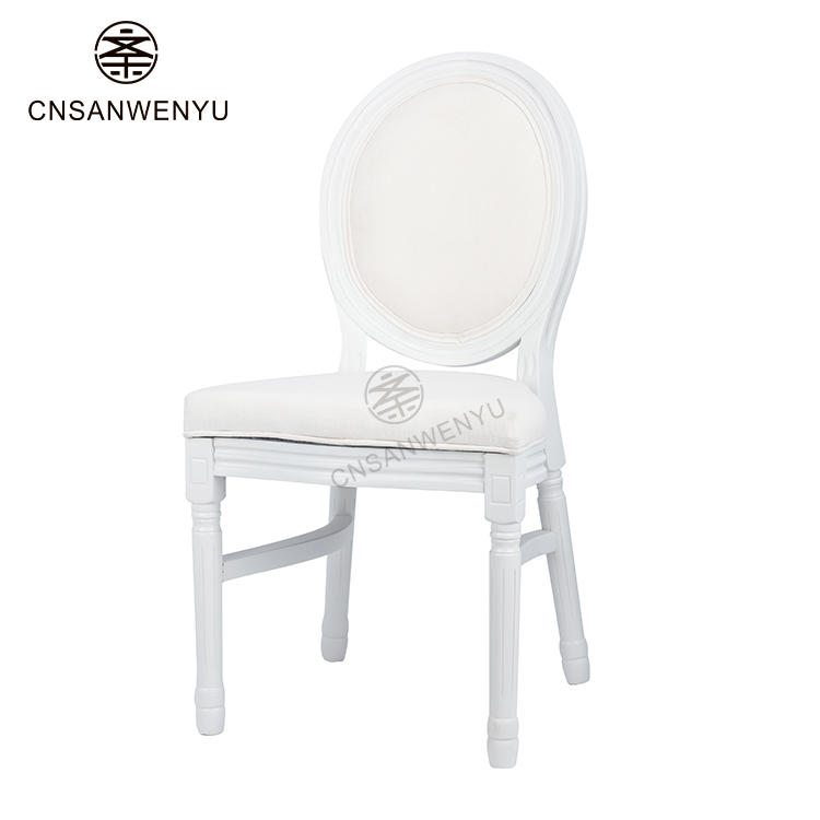 Solid wood white Louis chair.jpg