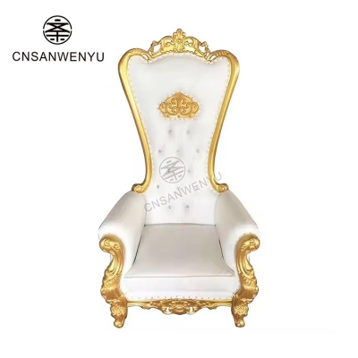 Luxury Royal High Back Throne Chair for Wedding Event Banquet Seating